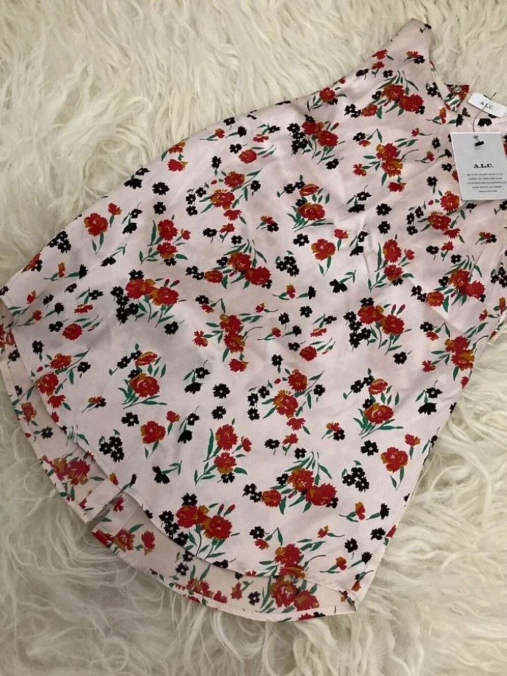 A.L.C. Silk Floral Print Blouse 0300